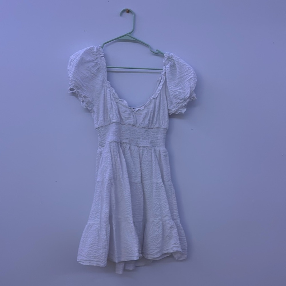Mi Ami Francesca’s White Ruffle Dress